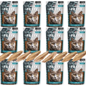 Pan Mięsko Przysmak dla kota Filety Makrela (dorosły) Zestaw 12x100g