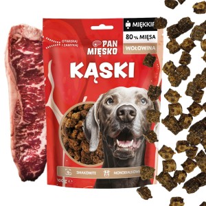Pan Mięsko Przysmak dla psa Kąski Wołowina (dorosły) 100g