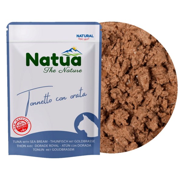 Natua Natural Mokra Karma dla Kota Tuńczyk Dorada w Galaretce Saszetka 70g