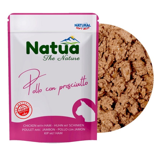 Natua Natural Mokra Karma dla Kota Kurczak Szynka w Galaretce Saszetka 70g