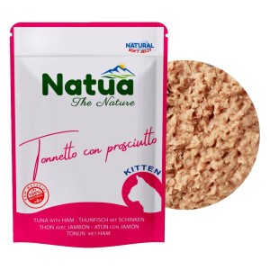 Natua Natural Kitten Mokra Karma dla Kociąt Tuńczyk Szynka w Galaretce Saszetka 70g