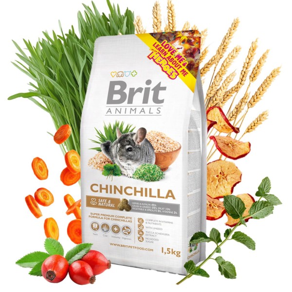 Brit Animals Chinchilla Complete karma dla szynszyli 1,5kg