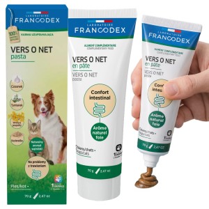 FRANCODEX VERS O NET Pasta na problemy trawienne dla kotów i psów 70g
