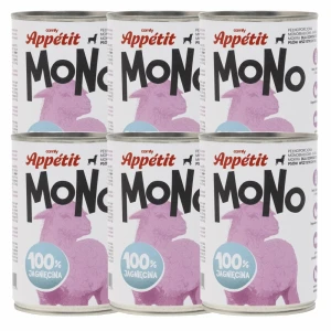 Comfy Appetit Mono Jagnięcina Monoproteinowa Karma Mokra Dla Psa Zestaw 6 sztuk 400g