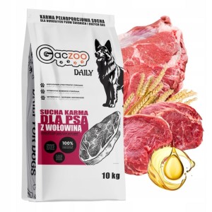 Gaczoo DAILY karma sucha dla psa Wołowina 10kg