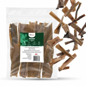Przysmak dla psa Skóra z Dzika bez włosa 100% Naturalny Gryzak GACZOO 200g