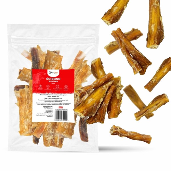 Przysmak dla psa Skóra Wołowa Suszona 100% Naturalny Gryzak GACZOO 500g