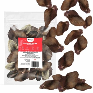 Przysmak dla Psa Ucho Wołowe z włosem 100% Naturalny 20 sztuk GACZOO