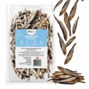Przysmak dla Psa Szprotki Bałtyckie 100% Naturalny Gryzak Gaczoo 1kg
