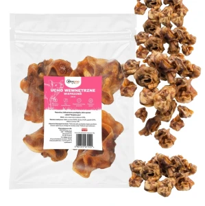 Przysmak dla Psa Ucho Wewnętrzne Środkowe Wieprzowe 100% Naturalny GACZOO 100g