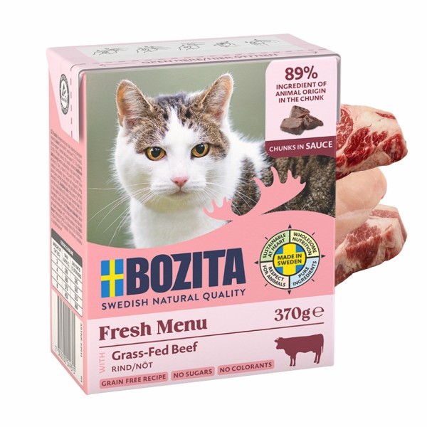 BOZITA dla kota kawałeczki w sosie z wolowiną 370g