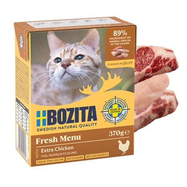 BOZITA kawałki w galaretce siekany kurczak 370g