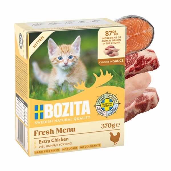 BOZITA kawałki w sosie z kurczakiem kocięta 370g