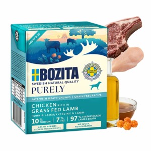 Bozita Purely Pate Duoprotein Kurczak Jagnięcina 370g karma mokra dla psa