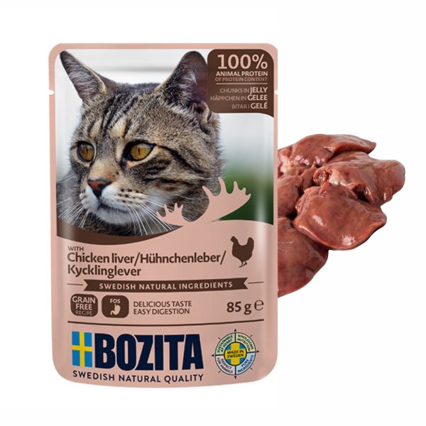 BOZITA karma dla kota w galarecie z wątróbką 85g