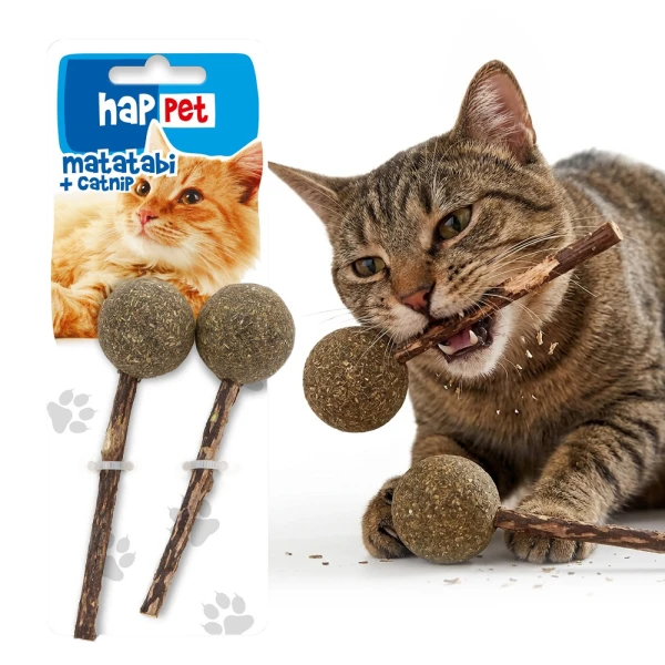 Zabawka z Kocimiętką dla Kota Lizak z Matatabi Happet