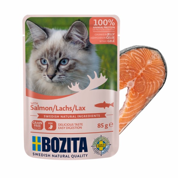 BOZITA karma dla kota w galarecie z łososiem 85g