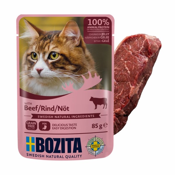 BOZITA karma dla kota w galarecie z wołowiną 85g