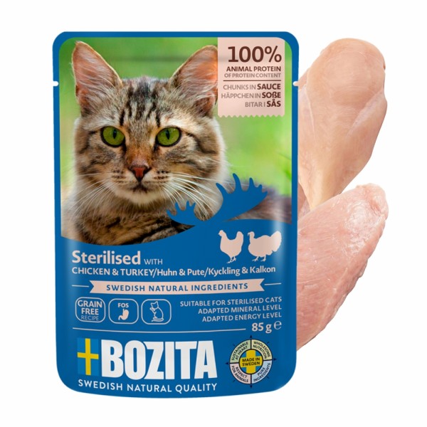 Karma BOZITA Sterilised 85g kurczak indyk w sosie