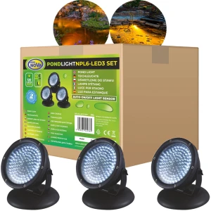 AQUA NOVA NPL6-LED3 OŚWIETLENIE LED 3szt DO OCZKA WODNEGO 12V