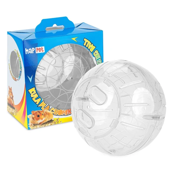 Happet Transparentna Kula do Biegania dla Chomika Myszy 11,5 cm