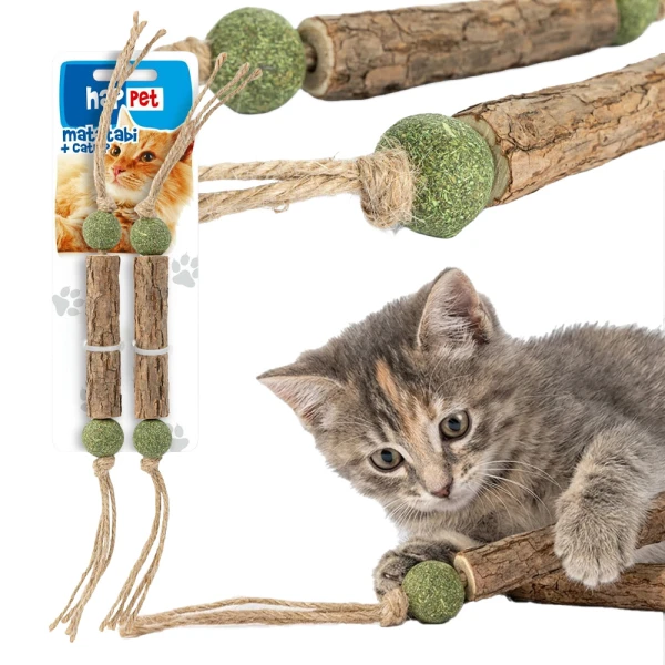 Happet Patyczki Matatabi z Kocimiętką i Jutą Zabawka dla kota