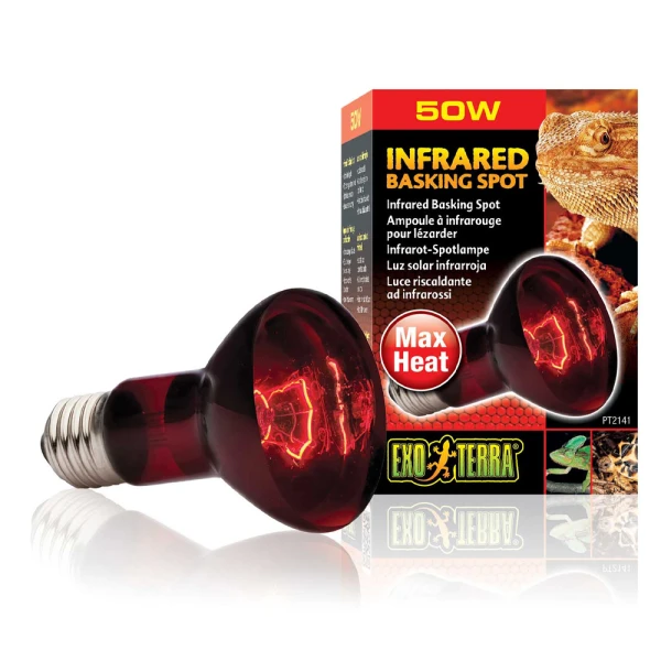 Exo Terra Infrared Basking Spot 50W Żarówka Grzewcza Czerwona