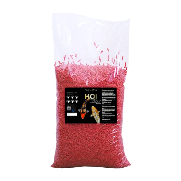 Nariva Koi Color 40L - Pokarm dla ryb do oczka wodnego i stawu (Pałeczki Wybarwiające)
