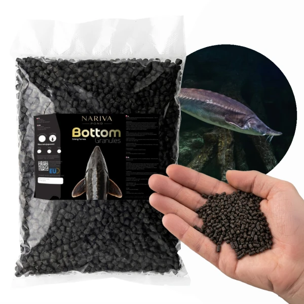 Nariva Bottom Granules S 1kg - Pokarm dla jesiotrów / ryb dennych do oczka