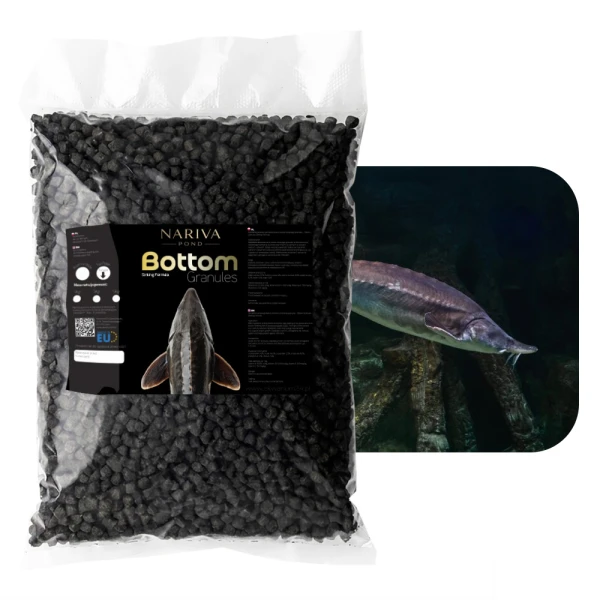 Nariva Bottom Granules L 1kg - Pokarm dla jesiotra i dużych ryb dennych