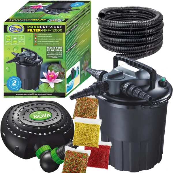 Aqua Nova zestaw SET 22 NFF-12000 pompa NFPX 6500 do oczka stawu