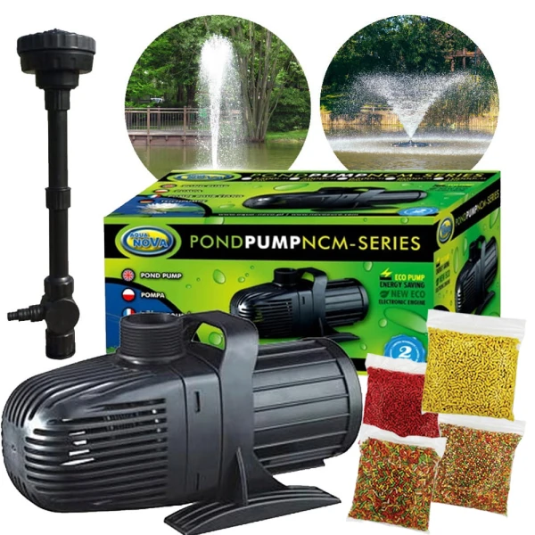Aqua Nova NCM-3500 l/h Pompa do Oczka ECO 25W + 2 dysze+ gratis