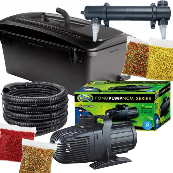 Aquael zestaw SET VIII filtr 25000l UV-C pompa Aqua Nova NCM 8000 do oczka stawu 
