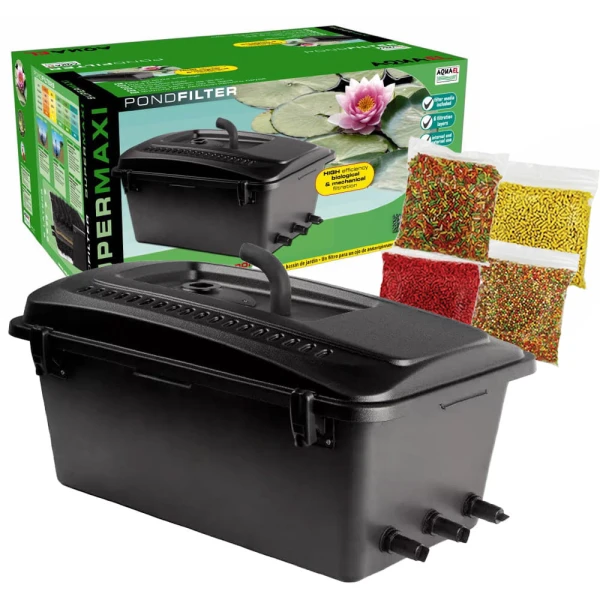 Aquael Super Maxi Filtr przepływowy do oczka 25000L z wkładami + Gratis