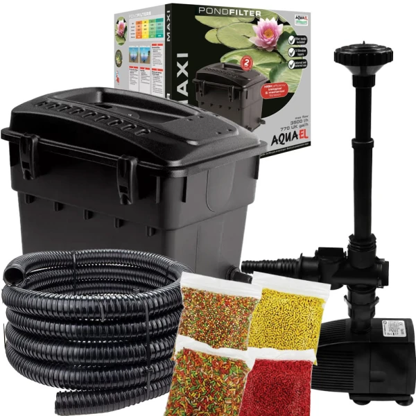 Aquael zestaw SET 16 filtr MAXI pompa NP-3000 do oczka stawu + gratisy 