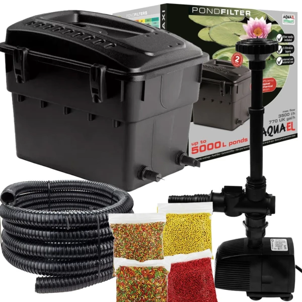 Aquael zestaw SET 13 filtr MAXI pompa Aqua Nova NP-2000 do oczka stawu