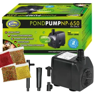 Aqua Nova - Pompa do oczka wodnego 650l/h eco np-650 + gratisy