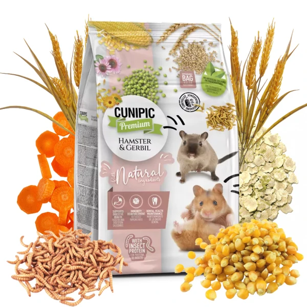 CUNIPIC Hamster & Gerbil karma dla chomików i myszoskoczków 600g