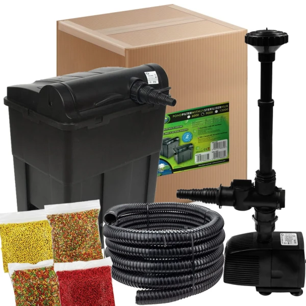 Aqua Nova zestaw SET 14 filtr NUB-9000 pompa NP-3000 do oczka stawu + gratisy