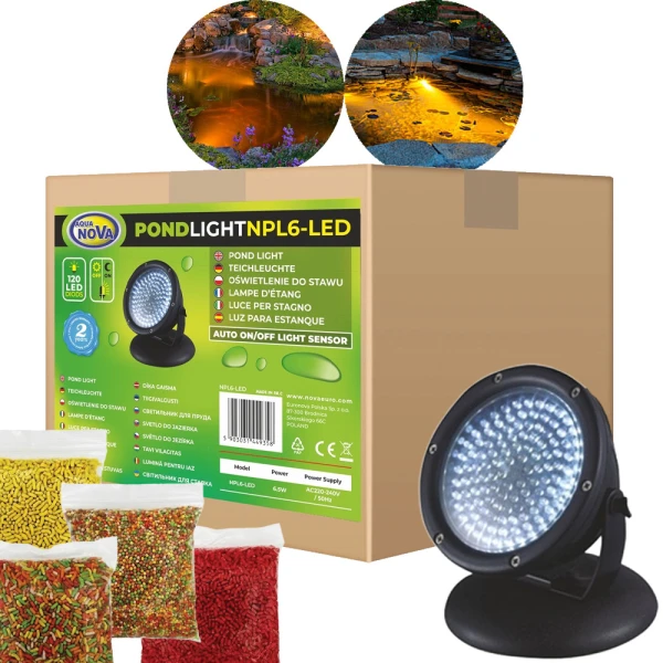 AQUA NOVA NPL6-LED OŚWIETLENIE LED DO OCZKA WODNEGO 12V + gratisy