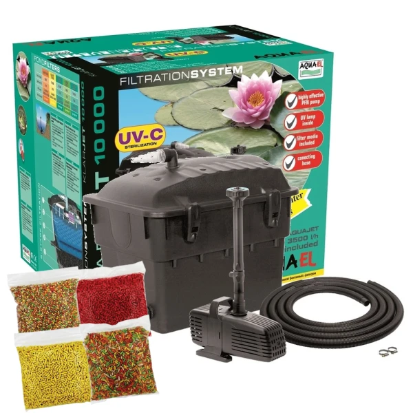 AQUAEL KlarJet 10000 filtr + pompa + lampa UV 9W + gratisy