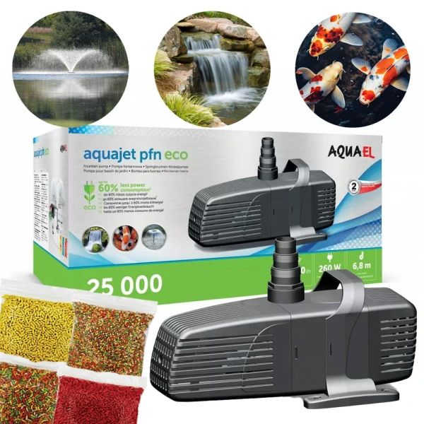 Aquael PFN-6000 ECO Pompa Fontannowa do oczka 6000l/h 29W + gratisy