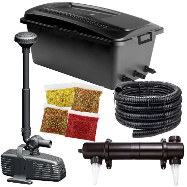 Zestaw SET 25 filtr 25000l pompa Aquael PFN-8000 lampa UV do oczka stawu