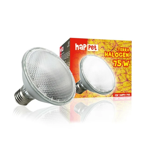 Żarówka Halogenowa 75W UVA Halogen do terrarium Happet Terra