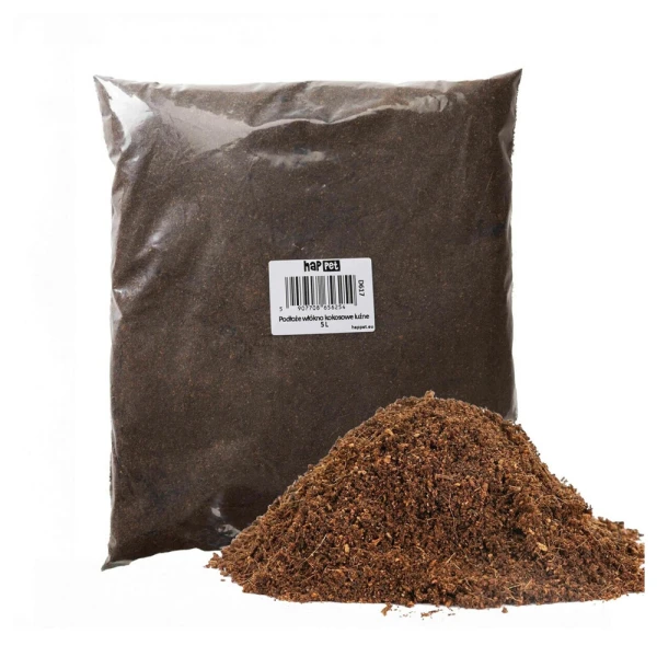 Happet Podłoże Kokosowe Coco Loose 5L Luźne do Terrarium dla Gadów Płazów