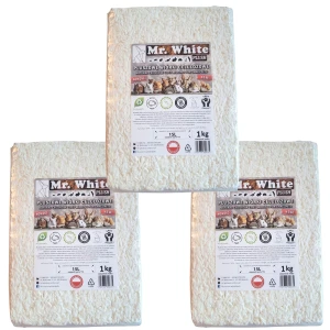 Mr. White Pluszowe wiórki celulozowe PLUSH ZESTAW 3 x 1kg ściółka dla gryzoni