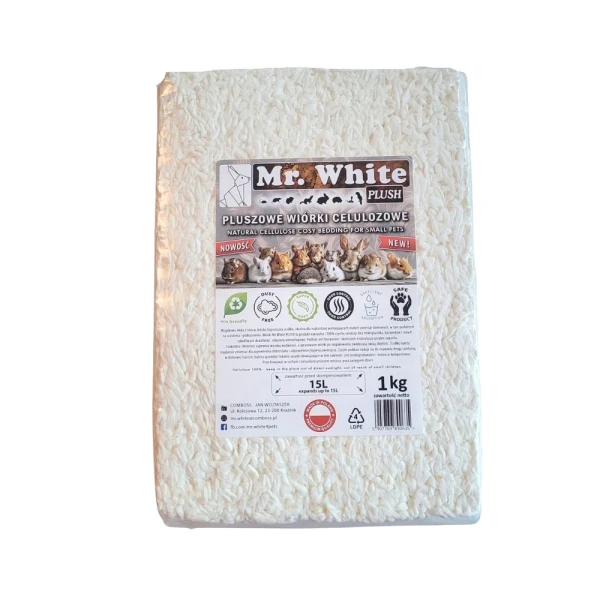 Mr. White Wiórki celulozowo-wiskozowe dla gryzoni 15L 1,2kg