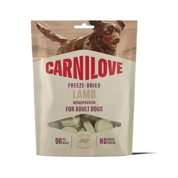Carnilove Dog Freeze Dried Lamb 60g Liofilizowany Przysmak dla Psa Jagnięcina
