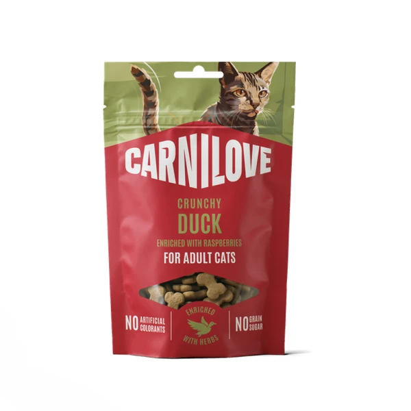 Carnilove Cat Crunchy Snack Duck 50g Chrupiący Przysmak dla Kota Kaczka