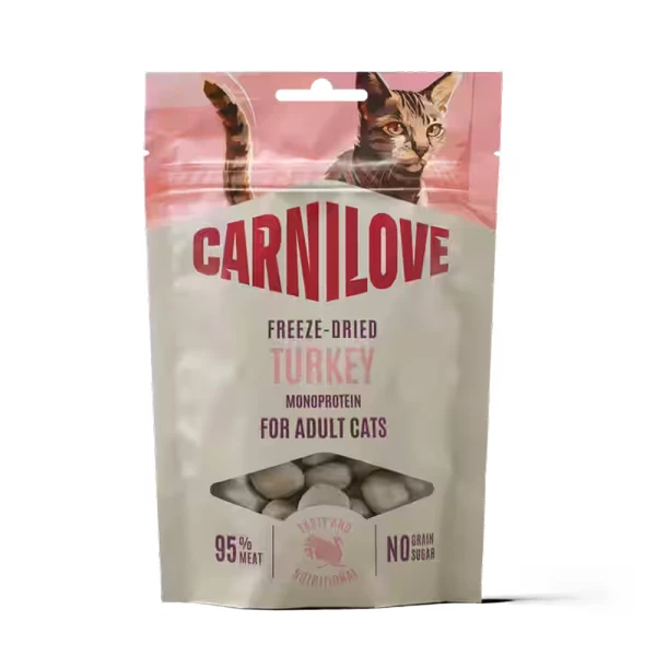 Carnilove Cat Freeze Dried Turkey 40g Liofilizowany Przysmak dla Kota Indyk